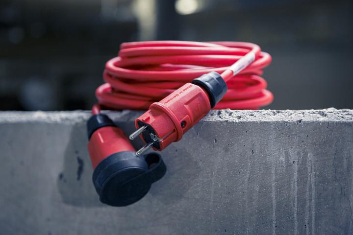Actual product image Brennenstuhl Professional outdoor extension cable 25m IP44 red H07BQ-F 3G2.5 (25 m)