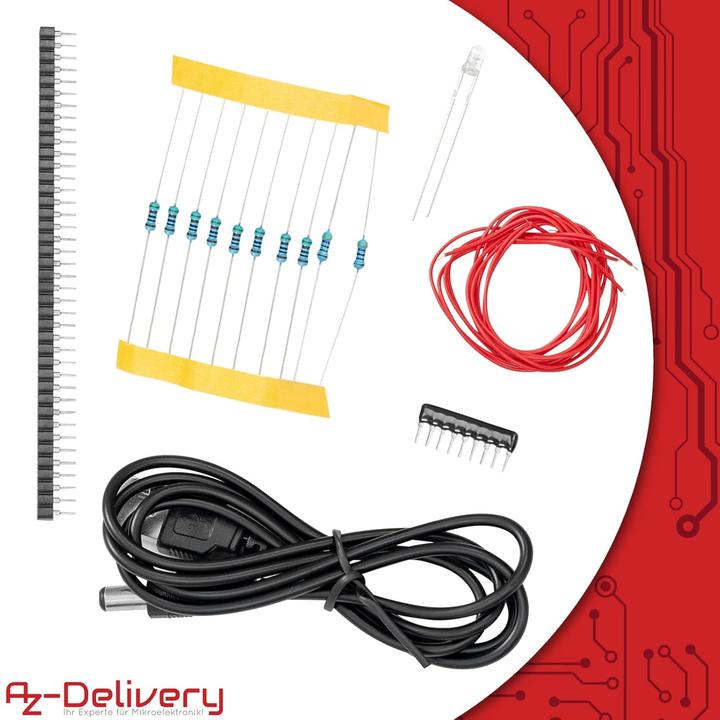 Produktbild AZ-Delivery 3D LED Cube Bausatz, 5er-Set
