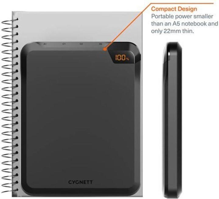 Actual product image Cygnett CY-CY5128PBCHE Powerbank (25000 mAh, 100 W, 92.50 Wh)
