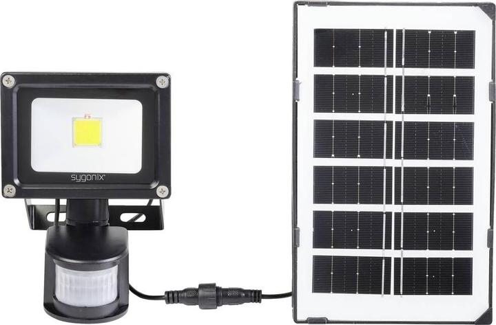 Actual product image Sygonix SY-5461108 Solar spotlight with motion detector (700 lm, IP44)