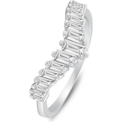 Brilio, Ring, Silver - Beautiful silver ring with clear zircons RI140W - Circuit: 58 mm, (58)