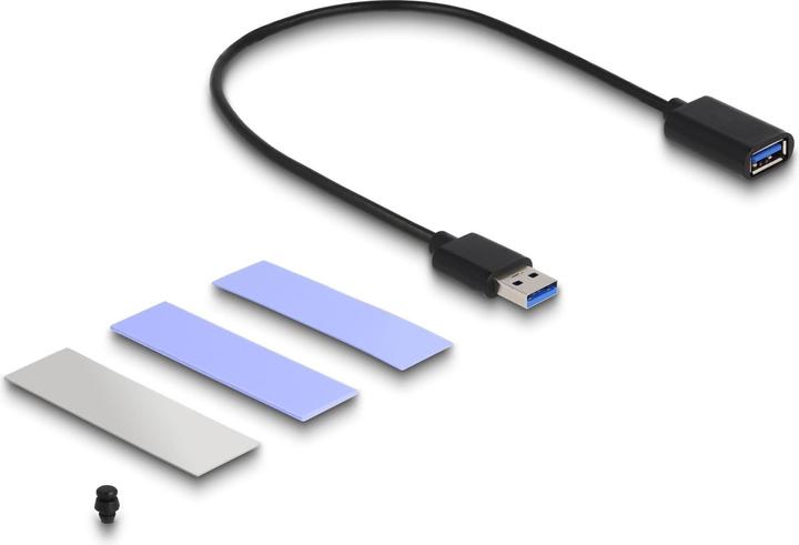 Actual product image Delock USB 3.2 Gen 2 enclosure for PlayStation®5 with M.2 NVMe slot (M.2)
