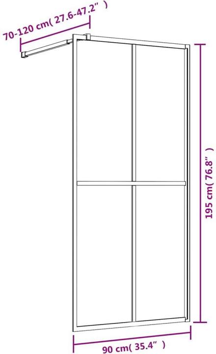 Actual product image VidaXL Jayleen (90 cm, 90 cm, 195 cm)