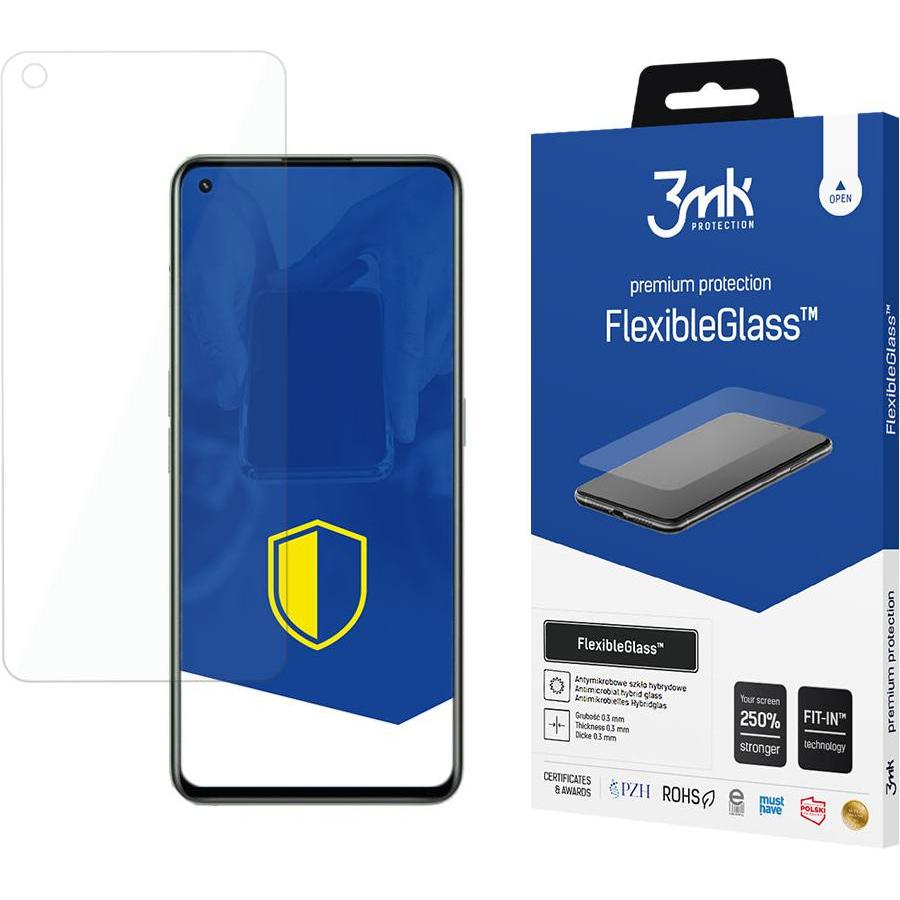 3MK hybrid glass Flexible 2.5D for Realme GT 2 5G (1 Stück, Realme GT 2 5G), Smartphone Schutzfolie, Mehrfarbig