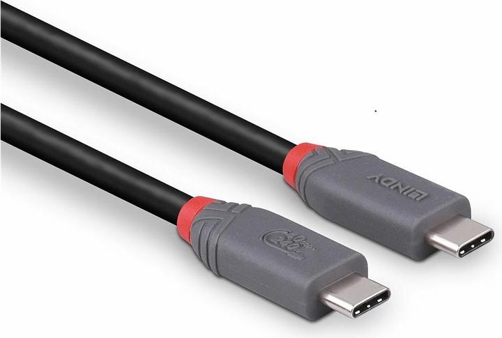 Image du produit Lindy 36958 Câble USB 2 m USB4 Gen 3x2 USB C Noir (2 m, USB 4.0, 240 W)