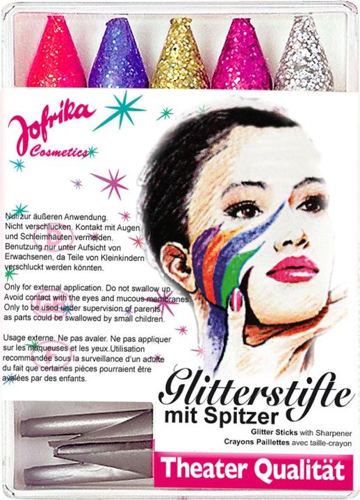 Immagine prodotto Jofrika 5 matite glitterate con temperino