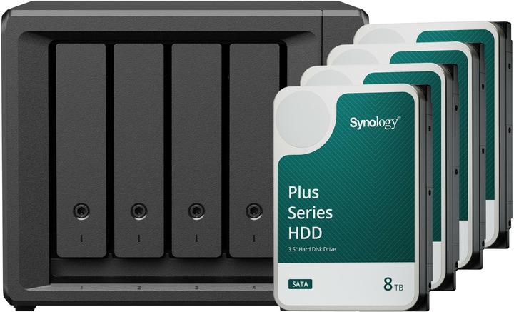 Image du produit Synology DS425+ (4 x 8 To, Synology HAT 33xx)