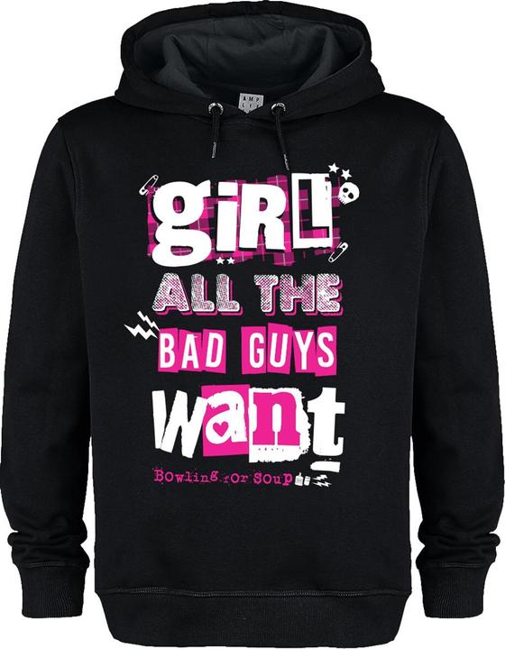 Produktbild Amplified Girl All The Bad Guys Want Kapuzenpullover (M)