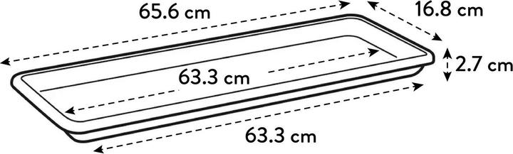 Produktbild Elho BarcelBalkKastUnte70cm weiss