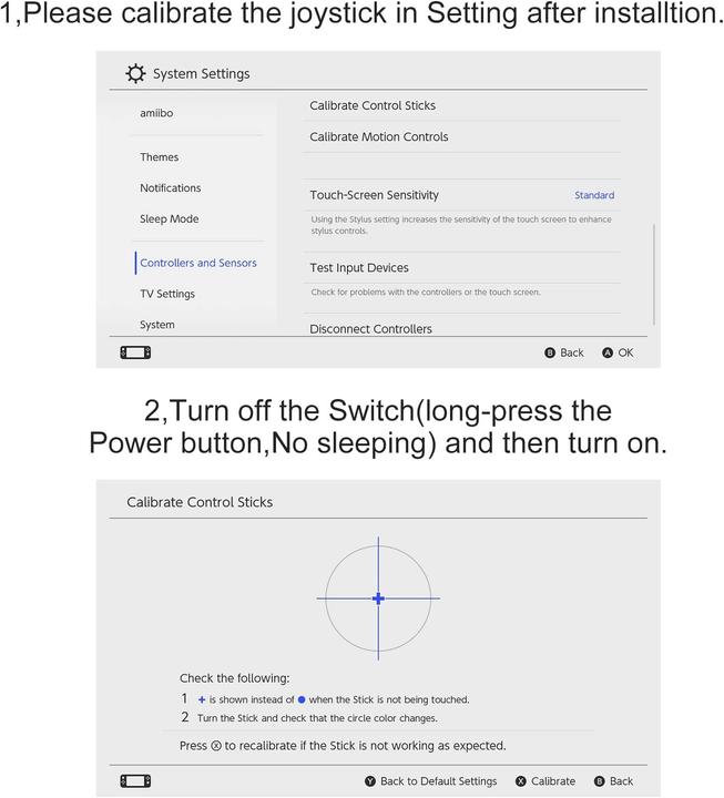 Produktbild Aknes GULIKit Hall Sensing Joystick Reparatur Kit 2er Pack