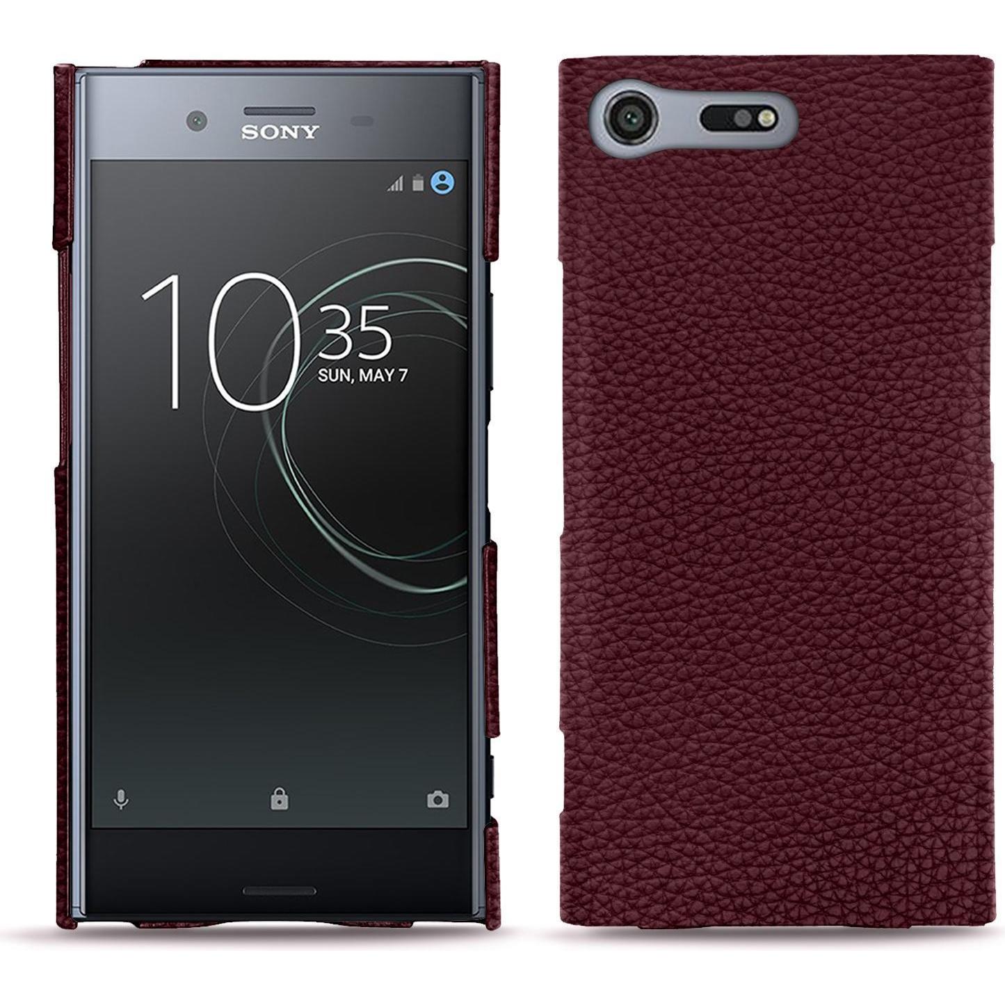 Noreve Lederschutzhülle (Sony Xperia XZ Premium), Smartphone Hülle, Violett