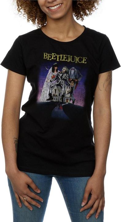 Produktbild Beetlejuice Distressed Poster TShirt aus Baumwolle (XL)