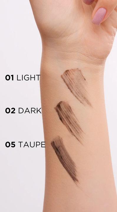 Actual product image Eveline Brow & Go! Eyebrow Mascara Eyebrow Mascara 02 Dark 6Ml (02 Dark)