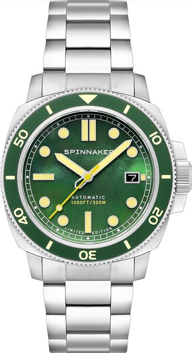 Actual product image Spinnaker SP-5106-33 Hull Automatic Pearl Diver Limited (Rotating bezel left, Diving watch, 42 mm)