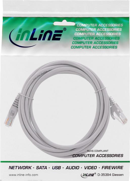 Actual product image InLine Patch cable (U/UTP, CAT5e, 1 m)