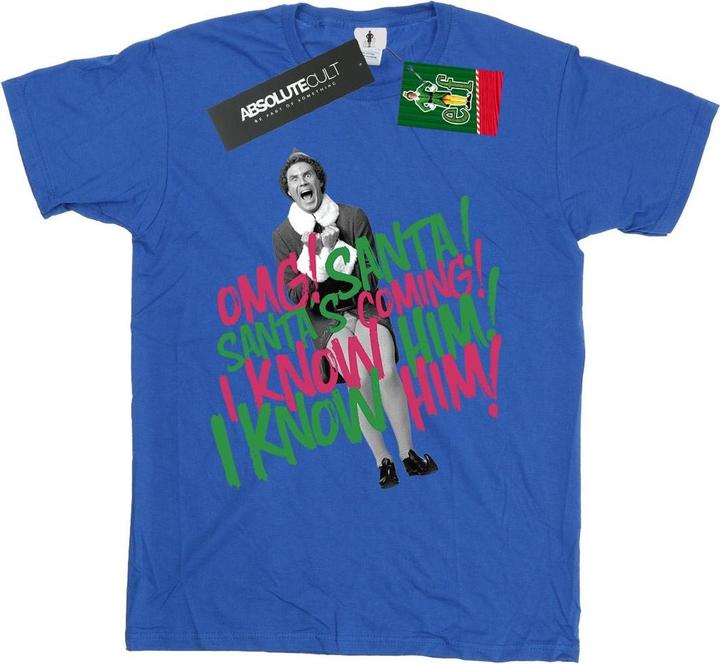 Actual product image Elf Mens Santa's Coming T-Shirt (L)