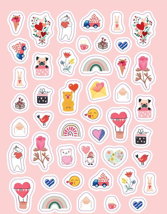 Produktbild Stickerbuch Love I Über 1000 Sticker