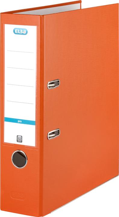 Produktbild Elba Ordner smart PP-Papier, Rückenbreite: 80 mm, orange DIN A4, Einband aussen PP (A4, 80 mm, 1 Stück)