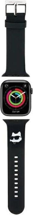 Produktbild Karl Lagerfeld Pasek KLAWLSLCNK Apple Watch 42/44/45mm czarny/black strap 3D Rubber Choupette Head (42 mm, 44 mm, 45 mm, Plastic, Silicon)