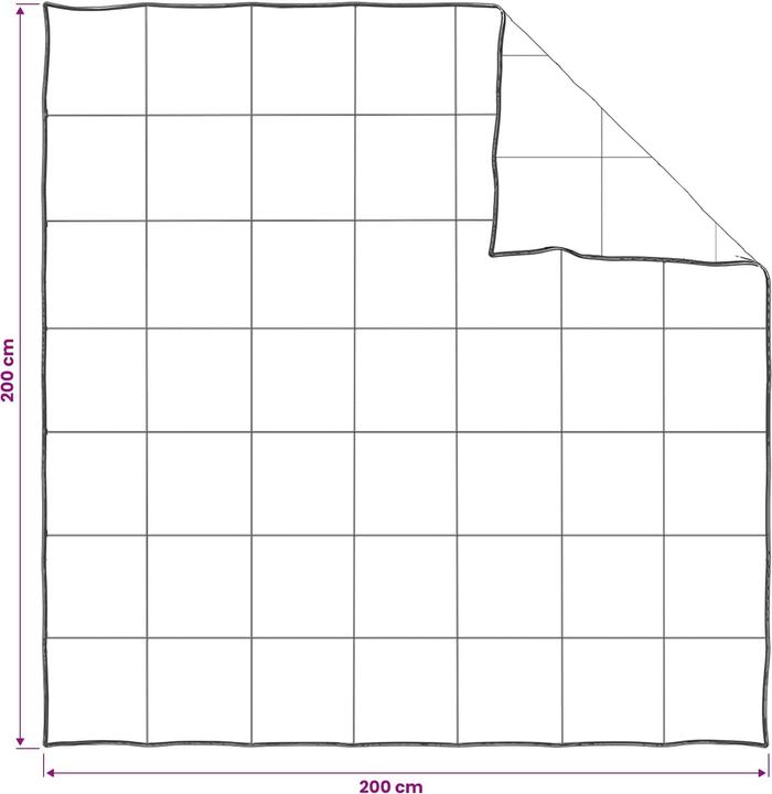 Produktbild vidaXL Modernes Decken-Set (Polyester, 200 x 200 cm)