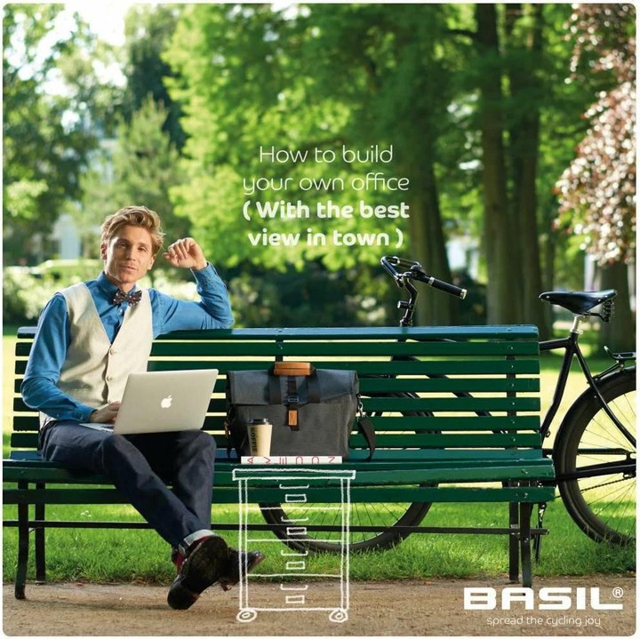 Actual product image Basil Urban Dry Business (20 l, Luggage carrier bag)