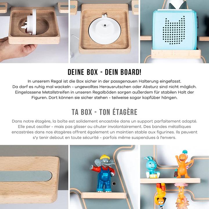 Produktbild Boarti das Original Kinder Regal Buchstabe F in Grau