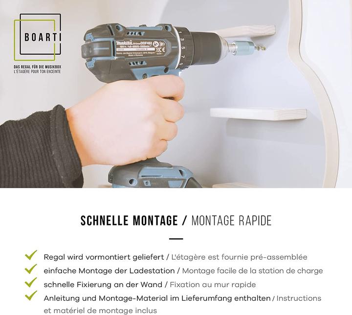 Produktbild Boarti das Original Kinder Regal Buchstabe F in Grau