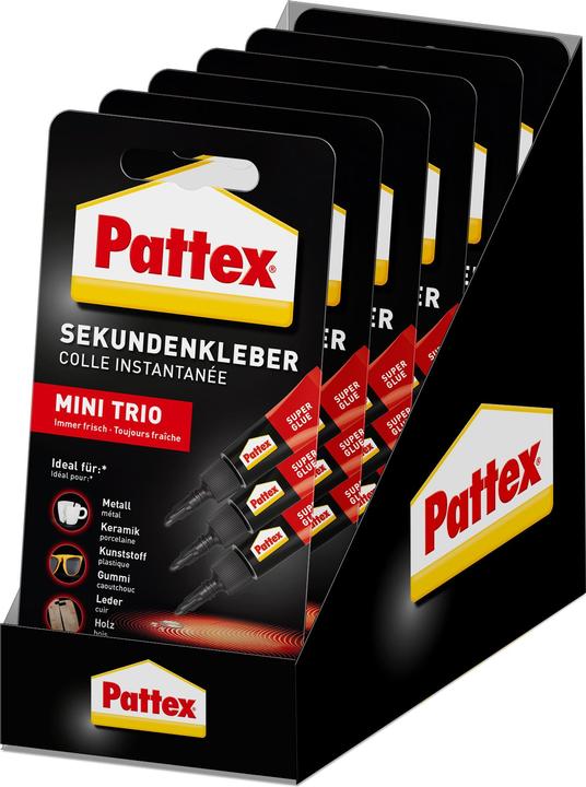 Produktbild Pattex Sekundenkleber Flüssig Mini Trio (3 g)