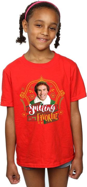 Actual product image Elf Girls Buddy Smiling Cotton T-Shirt (140, 146)
