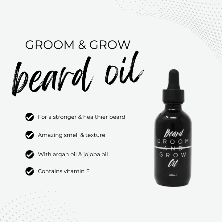 Actual product image Groom and Grow Beard oil (60 ml)