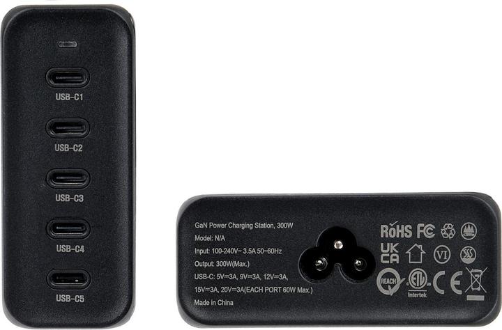 Produktbild Brodit 5-Port USB-C Ladegerät (60 W, 5 Ports)