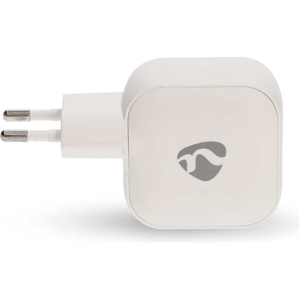 Nedis Netzladegerät 45 W GaN PD3.0 Schnellladefunktion 2.25 A / 3.0 A Anzahl der Ausgäng (45 W), Caricatore USB, Bianco