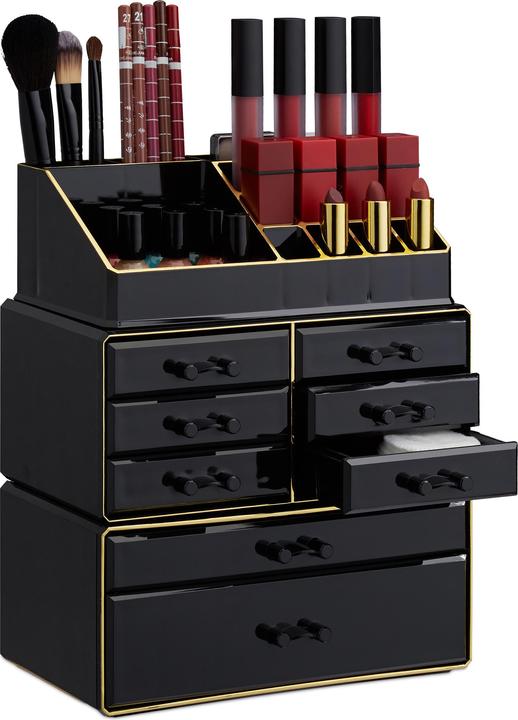 Actual product image Relaxdays Makeup Organizer with 8 Drawers