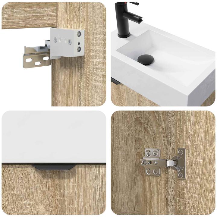 Actual product image vidaXL Badezimmerschrank (45.50 x 22.50 x 84 cm)