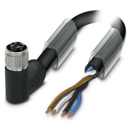 Phoenix Contact 1408829 Sensor/actuator connector, gemonteerd 5 m Aantal polen: 4 1 st., Kabels + Stekkers, Zwart