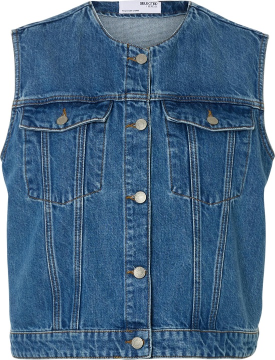 Produktbild Selected Femme Cropped Jeansweste (40)