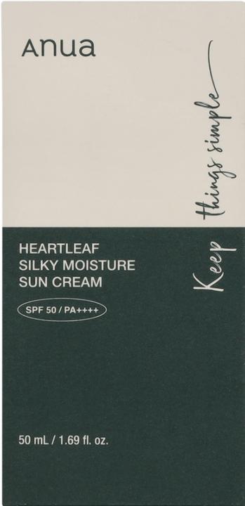 Immagine prodotto Anua Heartleaf Silky Moisture (Crema solare, SPF 50+, 50 ml)