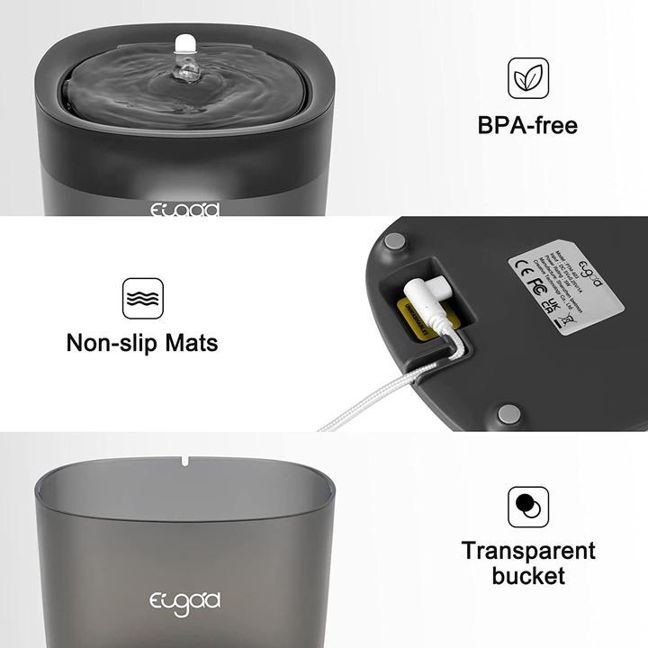 Produktbild Eugad Katzenbrunnen kabellos 2 L