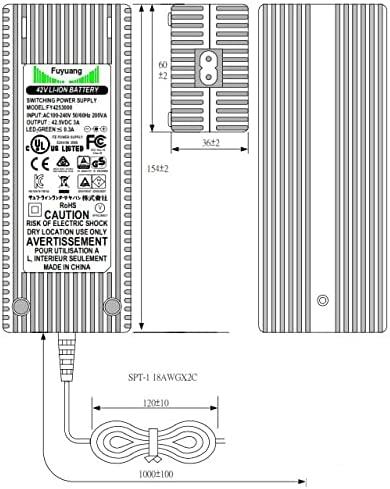 Produktbild EnerPower Li-Ion Ladegeraet 36V ersetzt Derby Cycle Impulse BSC4203000 3A (E-Bike Ladegerät)