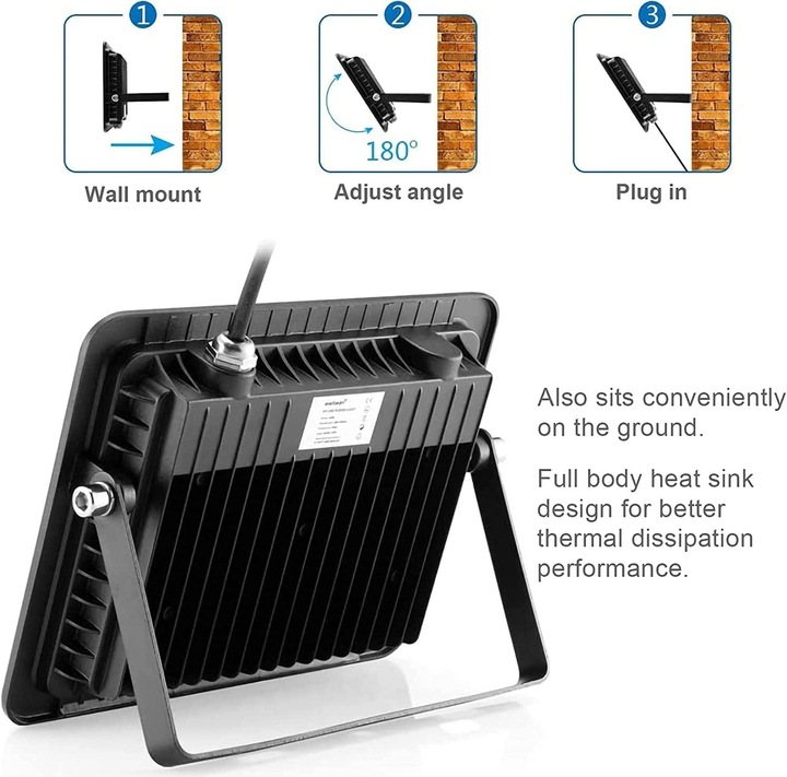 Produktbild Elegante 100W LED Schwarzlicht Strahler 365-370nm