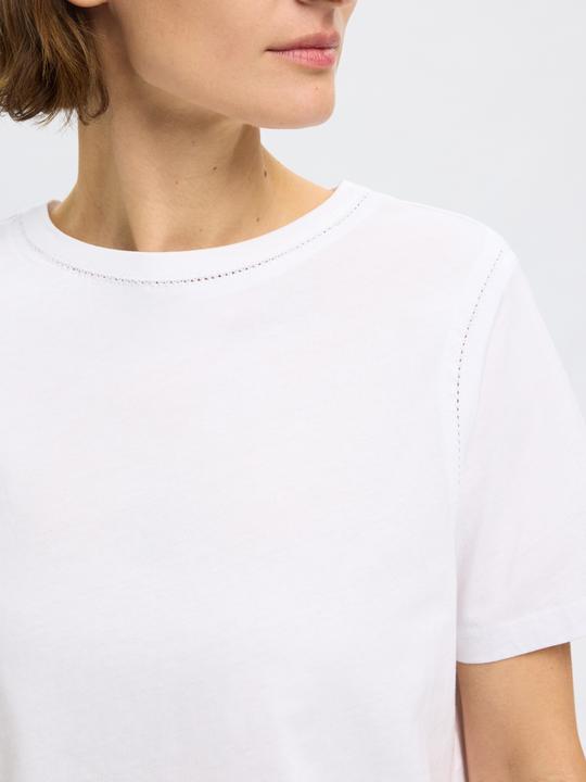 Produktbild Selected Femme 100% Baumwoll T-Shirt mit Rundhalsausschnitt (S)