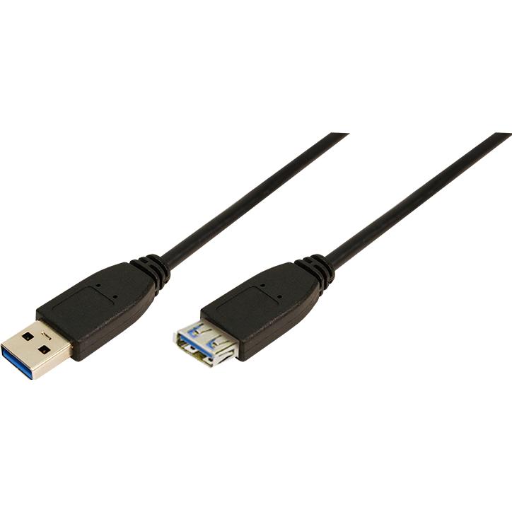 Thumbnail - LogiLink USB A – USB A (2 m, USB 3.0), USB Kabel