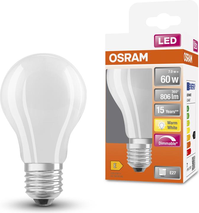 Actual product image Osram Superstar A (E27, 8.50 W, 806 lm, 1 x, E)