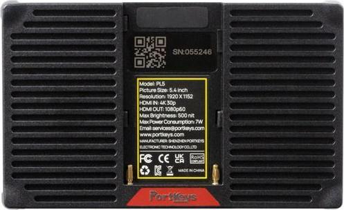 Immagine prodotto Portkeys PL5 5.4 Zoll Live Stream Monitor (5.40", UHD)
