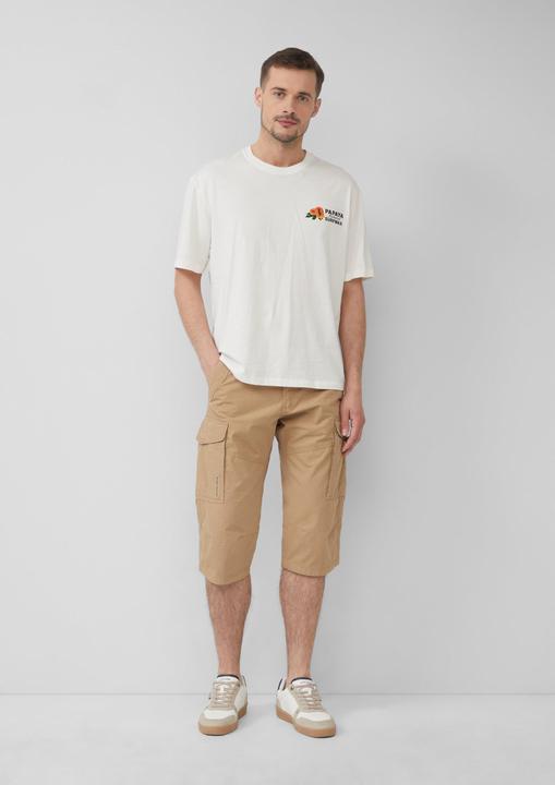 Produktbild S.Oliver Bermuda File: Gemusterte Cargo-Bermuda aus Baumwollmix im Relaxed Fit (36)