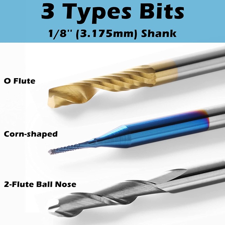 Produktbild Genmitsu 30 Stueck CNC Fraeser Router Bits
