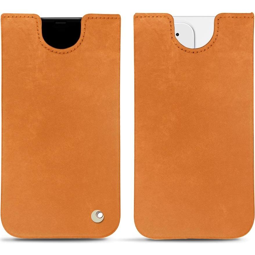 Noreve Lederschutzhülle (Apple iPhone 12), Smartphone Hülle, Orange