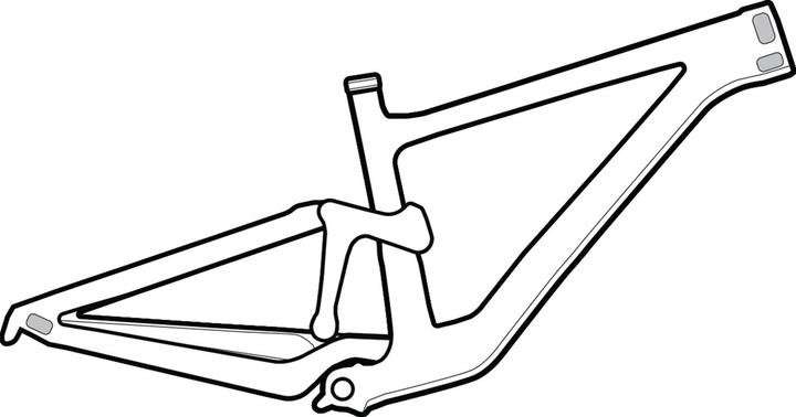 Actual product image Lizard Skins Frame Wrap Protector cable rub kit, clear (Frame protection film)