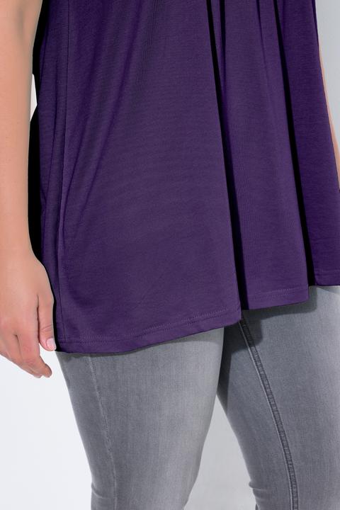 Actual product image Ulla Popken Essential Front Pleat Tee (54)