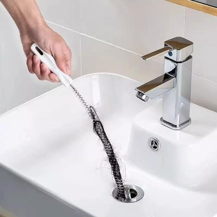 Actual product image Drain cleaning brush Siphon brush Pipe brush Hair trap brush Flexible (1 pcs.)